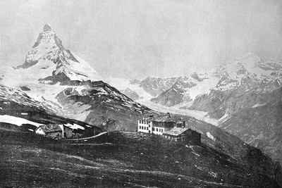 Cervin et Riffelberg en 1900 par Neurdein