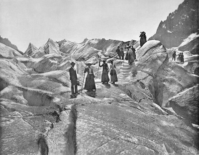 Mer de Glace en 1900 par Neurdein