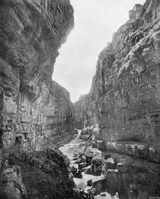 Gorge de Constantine en 1900 par Neurdein