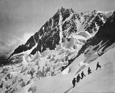 Aiguille du Midi W en 1900 par Neurdein