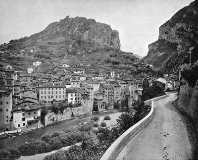 Pont en Royans, la Bourne en 1900 par Neurdein
