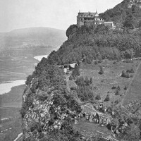 Mont Salève et l'Arve, en 1900 par Neurdein
