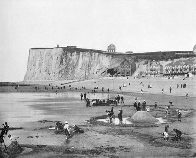 Falaise de Mers-les-bains en 1900 par Neurdein
