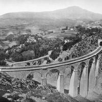 Ancien chemin de fer de la Mure et Montagne du Conest la Peyrouse en 1900 par Neurdein