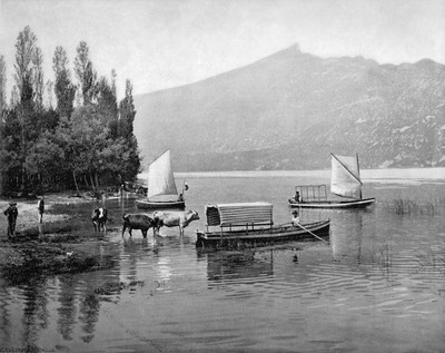 La Dent du Chat et le lac du Bourget en 1900 par Neurdein