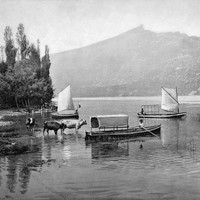 La Dent du Chat et le lac du Bourget en 1900 par Neurdein