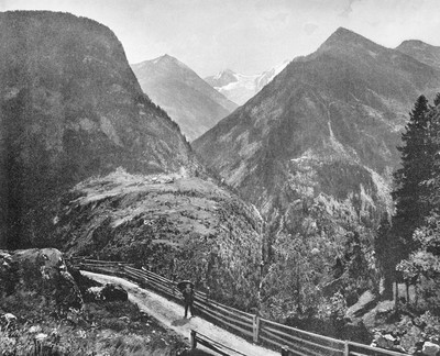 Glacier du Trient, Gorges de la tête Noire, Val de Barberine en 1900 par Neurdein