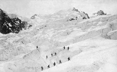 Mont Blanc du Tacul - glacier des Bossons par Neurdein
