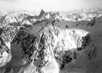Aiguille du Midi, Grandes Jorasses, Dent du Géant, par Fleury Marius Seive, avant 1928