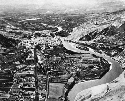 Sisteron S et Durance par Fleury Marius Seive