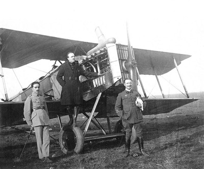 Fleury Seive sur un Bréguet 14 et son pilote Fleury Seive sur un Bréguet 14 et son pilote