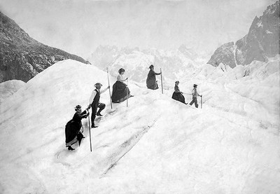 Passage de la Mer de Glace, 16 août 1870, par Joseph Tairraz Passage de la Mer de Glace, 16 août 1870, par Joseph Tairraz