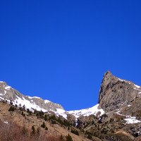 Pointe des Ramays vue depuis le bas de la combe éponyme