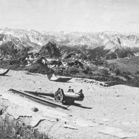 Panorama du Mont Chaberton, après la mise hors service du fort par les tirs de mortier venus du Janus.