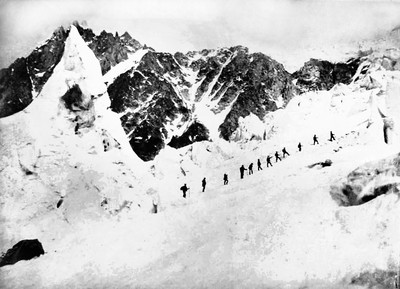 Sur le glacier des Bossons par Joseph Tairraz Sur le glacier des Bossons par Joseph Tairraz