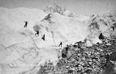 Sur le glacier des Bossons par Joseph Tairraz Sur le glacier des Bossons par Joseph Tairraz