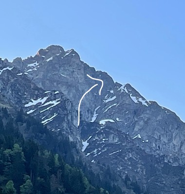 Couloir nord des grandes lanches Couloir nord des grandes lanches
