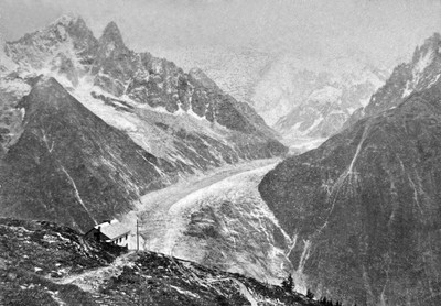 La mer de Glace vue de la Flégère par Joseph Tairraz, vers 1870 La mer de Glace vue de la Flégère par Joseph Tairraz, vers 1870