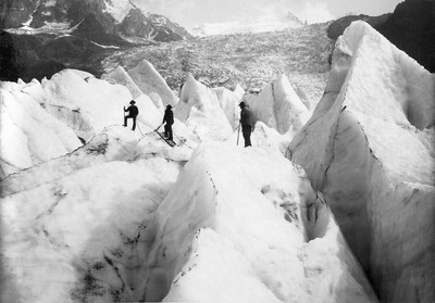 Au glacier des Bossons par Georges Tairraz I Au glacier des Bossons par Georges Tairraz I