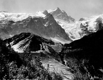 La Meije vue de la Grave par Georges Tairraz I La Meije vue de la Grave par Georges Tairraz I