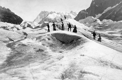 Traversée de la Mer de Glace par Joseph Tairraz Traversée de la Mer de Glace par Joseph Tairraz