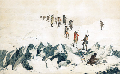 Ascension du Mont Blanc par De Saussure en 1787 Ascension du Mont Blanc par De Saussure en 1787