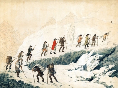 Ascension du Mont Blanc par De Saussure en 1787 Ascension du Mont Blanc par De Saussure en 1787