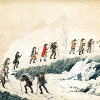 Ascension du Mont Blanc par De Saussure en 1787