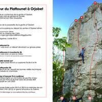 Topo du secteur proche de la grotte d'Orjobet