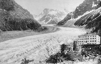 La mer de Glace vue du Montenvers par Joseph Tairraz La mer de Glace vue du Montenvers par Joseph Tairraz