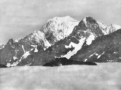 Mont Blanc et Grandes Jorasses par Vittorio Sella Mont Blanc et Grandes Jorasses par Vittorio Sella