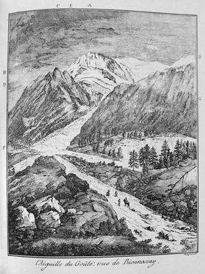 Aiguille du Goûter, Glacier de Bionnassay, d'après Johann Rudolph Schellenberg Aiguille du Goûter, Glacier de Bionnassay, d'après Johann Rudolph Schellenberg