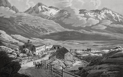 Auberge du Splügen par Johann Jacob Meyer (Meier)