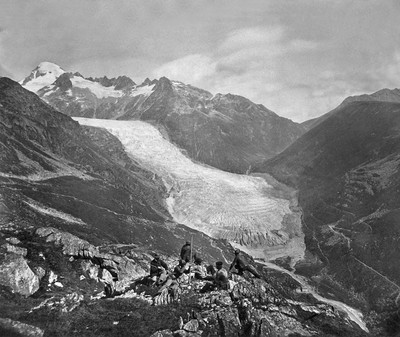 Glacier du Rhône par Braun en 1860 Glacier du Rhône par Braun en 1860
