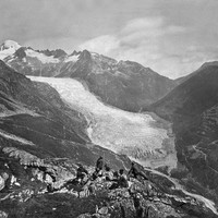Glacier du Rhône  par Braun en 1860