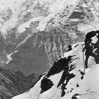 Mönch - Jungfrau vus du Schilthorn par Adolphe Braun en 1860