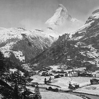 Cervin et Zermatt par Braun en 1860