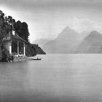Chapelle de Guillaume Tell, Lac des 4 cantons, par Braun en 1860