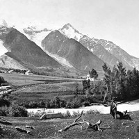 Les Bossons et l'Arve par Adolphe Braun