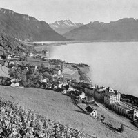 Territet, Veytaux, Chillon, Rochers de Naye, Dents du Midi par Braun