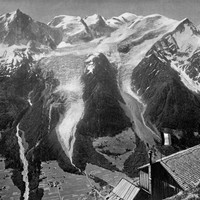 Mont Blanc N vu de Bellachat par Braun