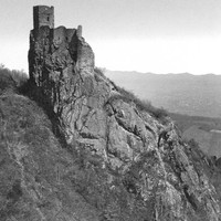 Vosges, ruine du château du Girsberg par Braun