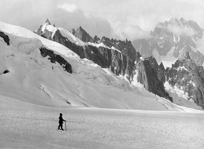 Aiguille du Plan - Aiguille Verte - glacier du Géant, par Vittorio Sella Aiguille du Plan - Aiguille Verte - glacier du Géant, par Vittorio Sella