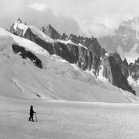 Aiguille du Plan - Aiguille Verte - glacier du Géant, par Vittorio Sella