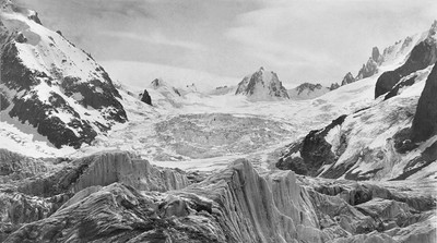 Tour Ronde N, Glacier du Géant par Bisson Frères en 1860 Tour Ronde N, Glacier du Géant par Bisson Frères en 1860
