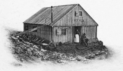 Ancienne cabane de Tête Rousse avant 1927 Ancienne cabane de Tête Rousse avant 1927