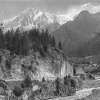 Les Houches, aiguille du Midi, avant 1927 par Desbrosses