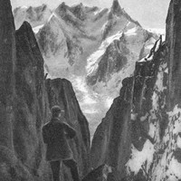 Dent du Géant vue de la brèche Charmoz avant 1927