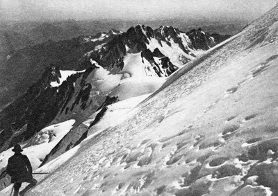 Sur les pentes du Mont Blanc, avant 1927