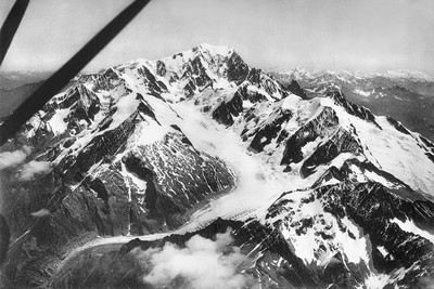 Mont Blanc W, Dômes de Miage, Aiguille et Glacier de Tré la Tête, Aiguille des Glaciers, Glacier des glaciers, avant 1928